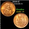 1944-d Lincoln Cent 1c Grades GEM++ RB
