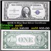 1935E $1 Blue Seal Silver Certificate Grades Choice AU/BU Slider