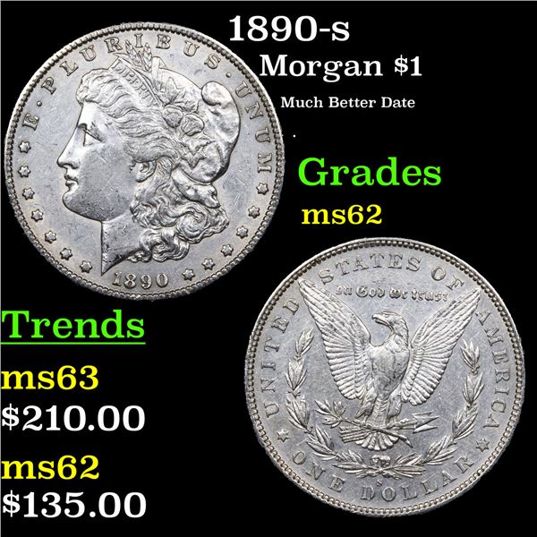 1890-s Morgan Dollar $1 Grades Select Unc