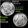 1923-d Peace Dollar $1 Grades GEM Unc