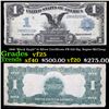 1899 "Black Eagle" $1 Silver Certificate FR-230 Sig. Napier/McClung Grades vf+