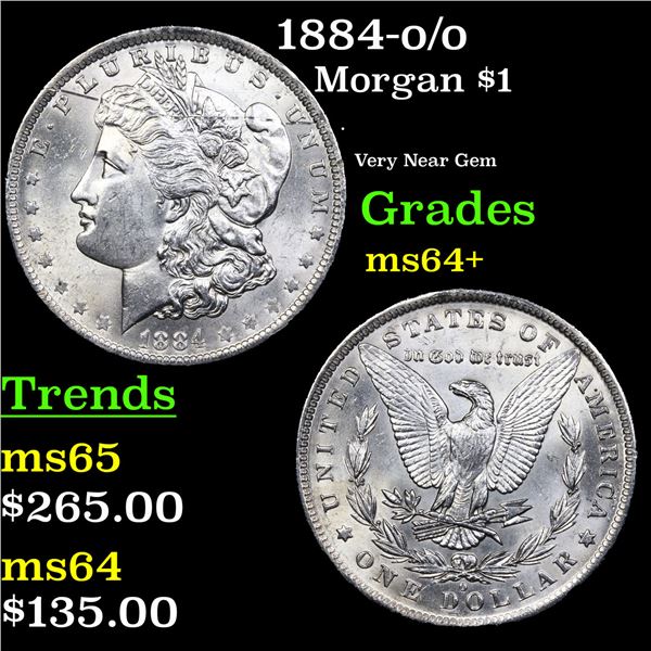 1884-o/o  Morgan Dollar $1 Grades Choice+ Unc