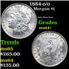 Image 1 : 1884-o/o  Morgan Dollar $1 Grades Choice+ Unc