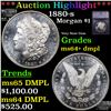 ***Auction Highlight*** 1880-s Morgan Dollar $1 Graded ms64+ dmpl BY SEGS (fc)