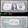 1957 $1 Blue Seal Silver Certificate Grades vf++