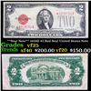 **Star Note** 1928D $2 Red Seal United States Note Grades vf+