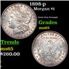 1898-p Morgan Dollar $1 Grades GEM Unc