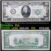 Image 1 : 1928B $20 Green Seal Federal Reserve Note Redeemable In Gold (Chicago, IL) Grades f+