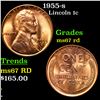 1955-s Lincoln Cent 1c Grades GEM++ Unc RD