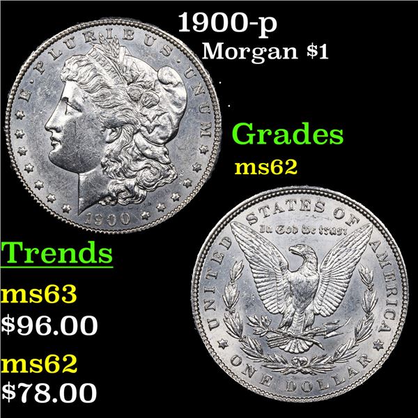1900-p Morgan Dollar $1 Grades Select Unc