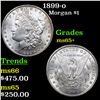 Image 1 : 1899-o Morgan Dollar $1 Grades GEM+ Unc