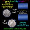 ***Auction Highlight*** Chemical Bank Shotgun 1890 & 'P' Ends Mixed Morgan/Peace Silver dollar roll,