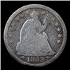 Image 2 : 1853-p Seated Liberty Half Dime 1/2 10c Grades vg details