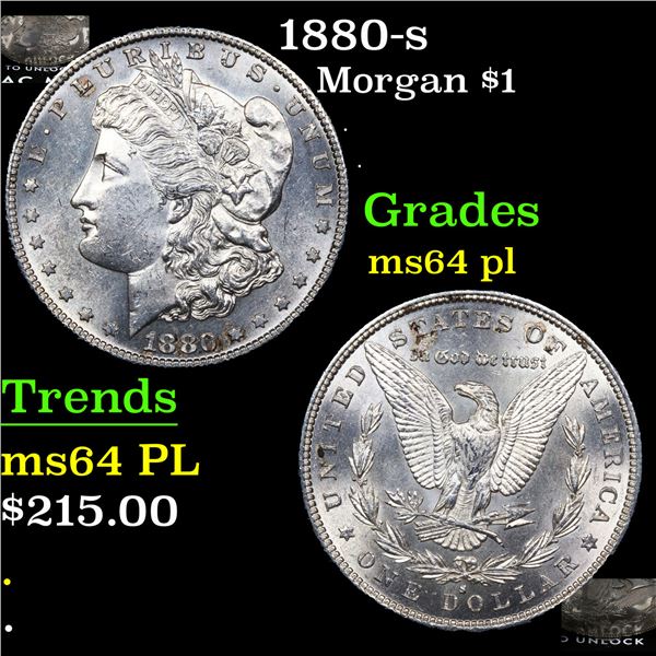 1880-s Morgan Dollar $1 Grades Choice Unc PL