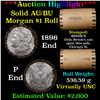 Image 1 : ***Auction Highlight***  AU/BU Slider Brinks Shotgun Morgan $1 Roll 1896 & P Ends Virtually UNC (fc)
