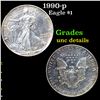 1990-p Silver Eagle Dollar $1 Grades Unc Details