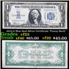 1934 $1 Blue Seal Silver Certificate "Funny Back" Grades vf+