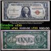 1935A $1 Silver Certificate Hawaii WWII Emergency Currency, Signatures of Julian & Morgenthau Grades