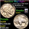 ***Auction Highlight*** 1938-d Buffalo Nickel Near TOP POP! 5c Graded ms67+ BY SEGS (fc)