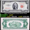 1953 $2 Red Seal United States Note Grades Select CU