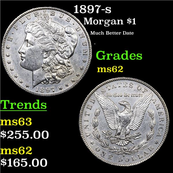 1897-s Morgan Dollar $1 Grades Select Unc