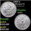 Image 1 : 1897-s Morgan Dollar $1 Grades Select Unc