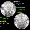 1880-s Morgan Dollar $1 Grades GEM Unc