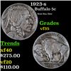 1923-s Buffalo Nickel 5c Grades vf++