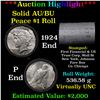 ***Auction Highlight*** AU/BU Slider First Financial Shotgun Peace $1 Roll 1924 & P Ends Virtually U