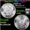 ***Auction Highlight*** 1882-cc Morgan Dollar $1 Graded ms66 BY SEGS (fc)