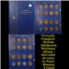 Virtually Complete British Halfpenny Whitman Album, 1937-1964 28 coins in Total Missing 2 Coins