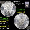 1880-s Morgan Dollar $1 Graded ms65+ pl BY SEGS