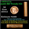 Image 1 : Shotgun Lincoln 1c roll, 1979-d 50 pcs Brandt Wrapper.