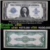 1923 $1 large size Blue Seal Silver Certificate, Fr-237 Signatures of Speelman & White Grades vf++