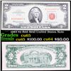 1963 $2 Red Seal United States Note Grades Gem CU