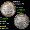 Image 1 : 1898-p Morgan Dollar $1 Grades Choice+ Unc