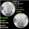 Image 1 : 1885-p Morgan Dollar $1 Grades Choice+ Unc
