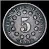 Image 2 : 1869 Shield Nickel 5c Grades vf, very fine