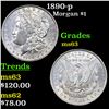 Image 1 : 1890-p Morgan Dollar $1 Grades Select Unc