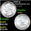 Image 1 : 1932-p Washington Quarter 25c Grades Select Unc