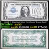 1928B $1 Blue Seal Silver Certificate "Funny Back" Grades Select AU