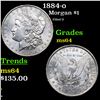 Image 1 : 1884-o Morgan Dollar $1 Grades Choice Unc