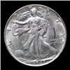 Image 2 : 1947-p Walking Liberty Half Dollar 50c Grades Select Unc