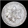 Image 2 : 1851 Three Cent Silver 3cs Grades f+