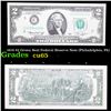 1976 $2 Green Seal Federal Reserve Note (Philadelphia, PA) Grades Gem CU