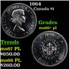1964 Canada Dollar $1 Grades GEM++ PL