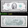 1976 $2 Green Seal Federal Reserve Note (Philadelphia, PA) Grades Gem CU