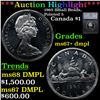 Image 1 : ***Auction Highlight*** 1965 Small Beads, Pointed 5 Canada Dollar $1 Graded ms67+ dmpl By SEGS (fc)