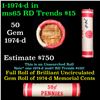Image 1 : Shotgun Lincoln 1c roll, 1974-d 50 pcs Brandt Wrapper.