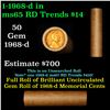 Image 1 : Shotgun Lincoln 1c roll, 1968-D 50 pcs Brandt Wrapper.